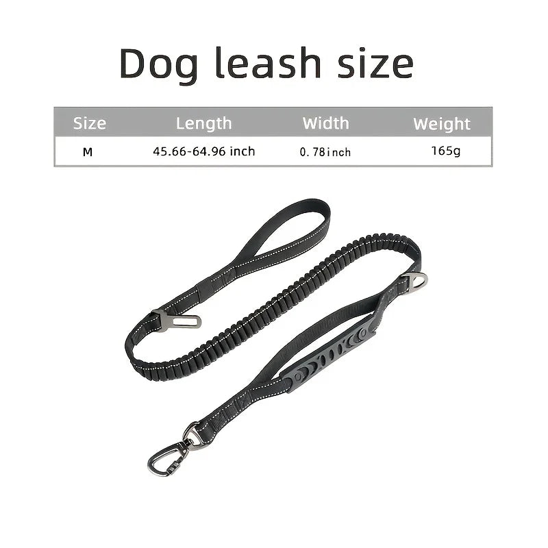 Extended Heavy Duty Bungee Leash Safety Belt Buckle